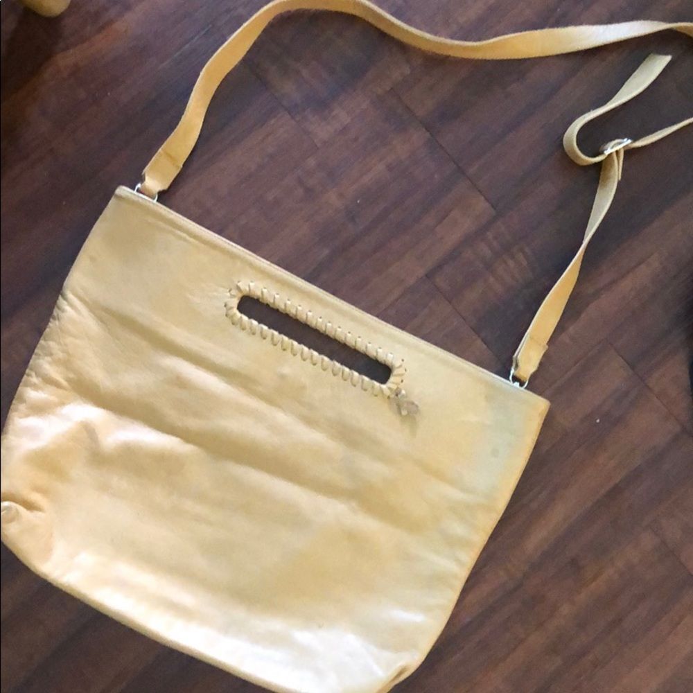 Tan Crossbody Leather Bag NEW Jennifer Haley